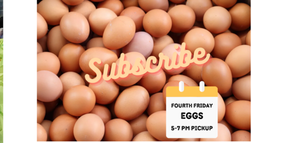 D- Monthly Subscription - Eggs (4th Friday)